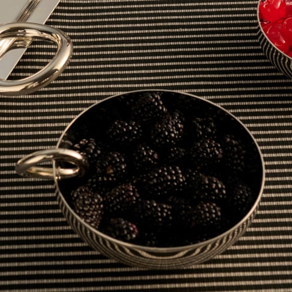 Large Silver-Plated Snack/Trinket Bangle Bowl